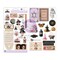 Magic Spell Collection Chipboards - 39 pcs w foil details chipboard stickers